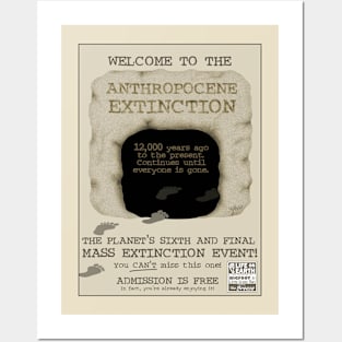 Welcome to the Anthropocene Extinction Posters and Art